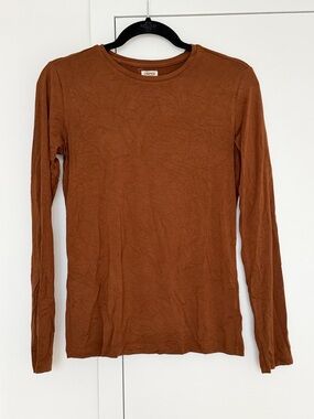 L’AGENCE Tess Long Sleeve Crewneck Top - Small